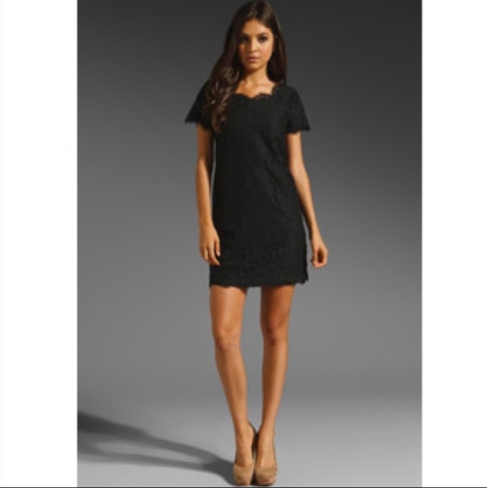 JOIE Susina Black Lace Shift Dress Size Small - Picture 10 of 11